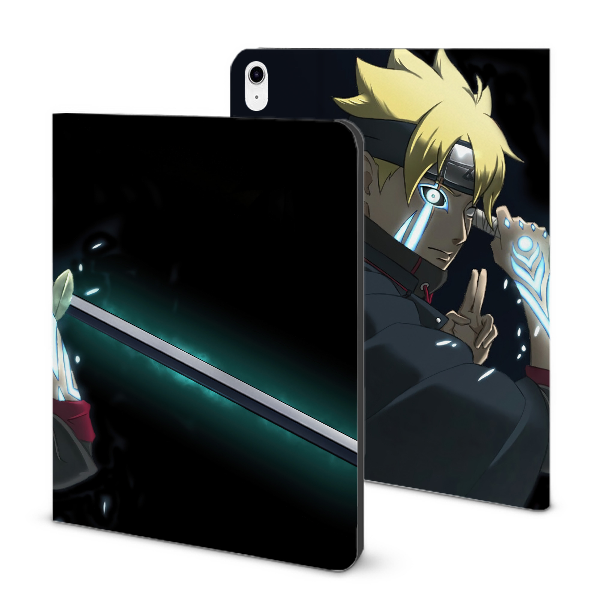 （画像用） NARUTO -ナルト- NARUTO -ナルト- 疾風伝 IPad ケース ブック型 PUレザー TPU 耐衝撃 軽量 薄型 ペン収納なし 全面保護 IPad 各モデル対応